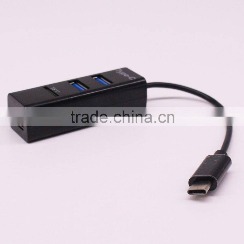 USB 3.1 Type-C Hub with 3 Ports USB 2.0 and Card Reader for the latest USB C laptop