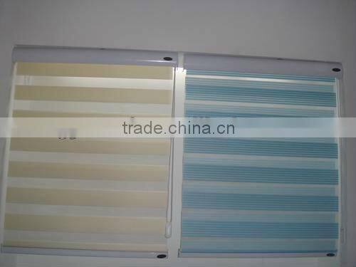 zebra two layer roller blind fabrics
