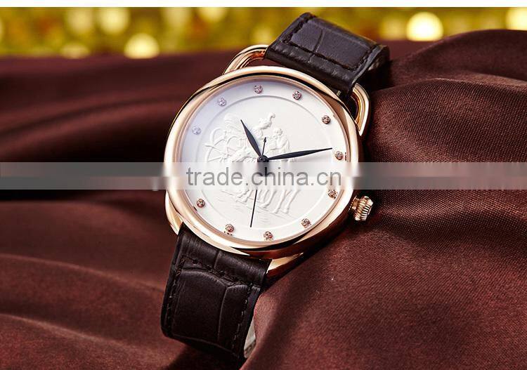 2016 best leather/nato frabic straps fashion couple watches gift set quartz couple watches