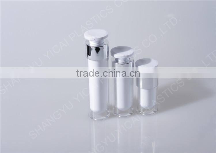 YICAI Round White Acrylic Skin Care Bottle Wholesale