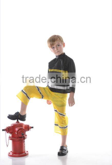 Party child firefighter costume for carnival