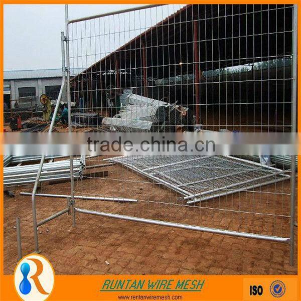 factory for construction hot dipped galvanized steel temporary fence