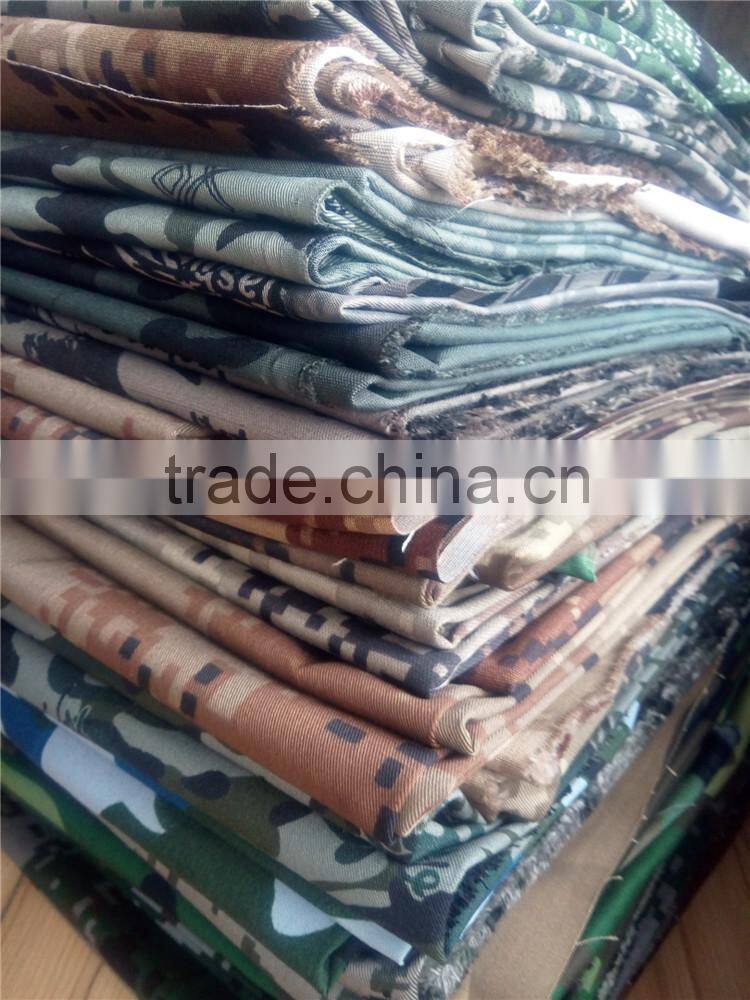 T/C 65/35 240gsm 5mmx5mm Ripstop Blue Camouflage Fabric