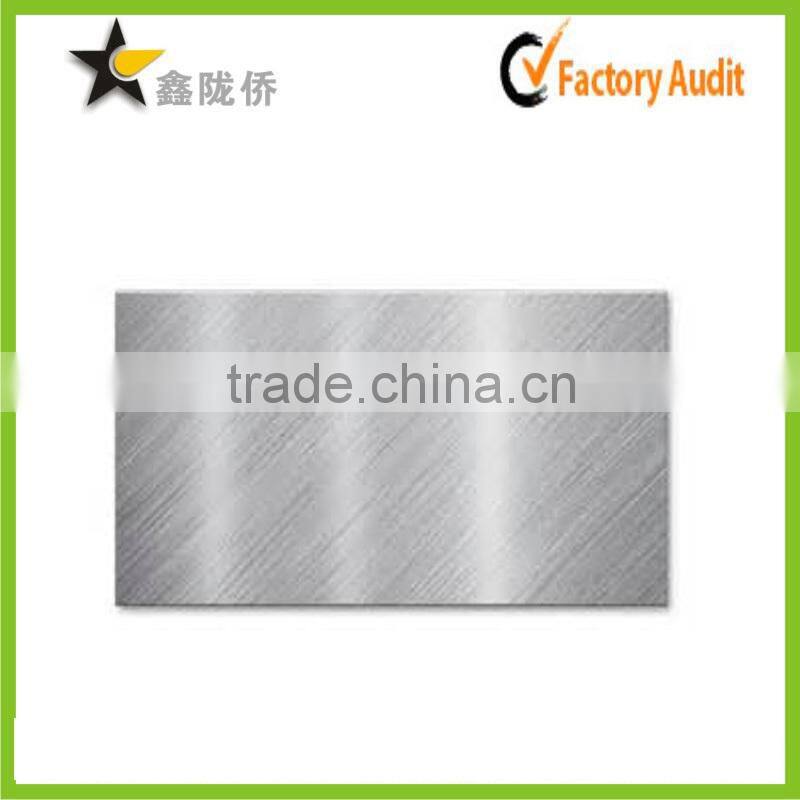 2015 Factory direct custom top mirror aluminum business card blank