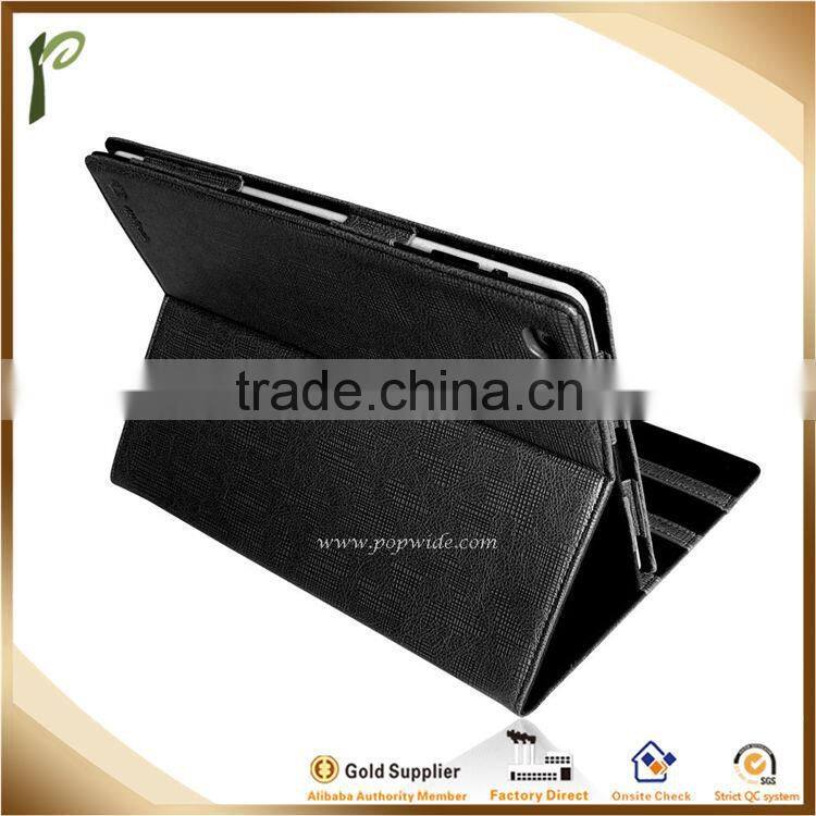 Popwide newest PU Case for ipad air2 With Retro Embossing, case for ipad air2