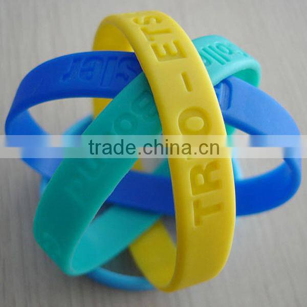 Personalized printed silicone bracelet for promotional gift