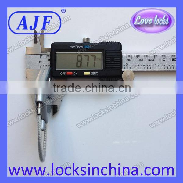 AJF Newest cable travel luggage silver padlock