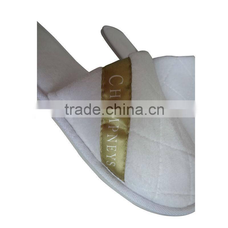 high quality disposable hotel velour spa slipper
