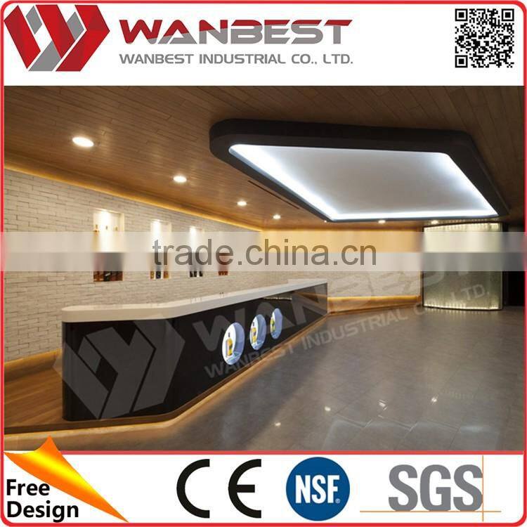 Hotel High Gloss Led Portable Bar Counter Design