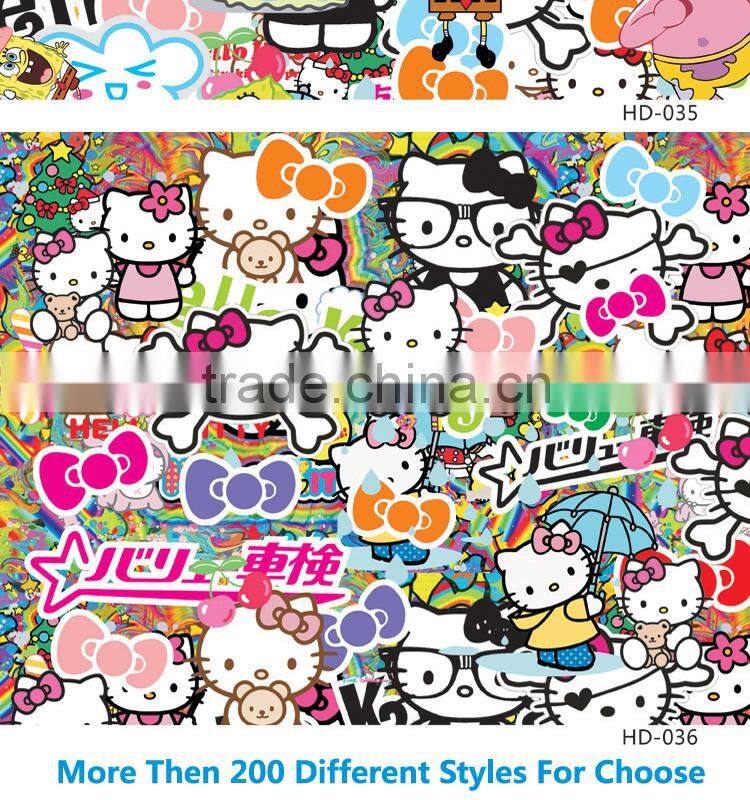 HD-035 CARLIKE Air Free MashiMaro Decorative Vinyl Bomb Sticker For Car Wrapping