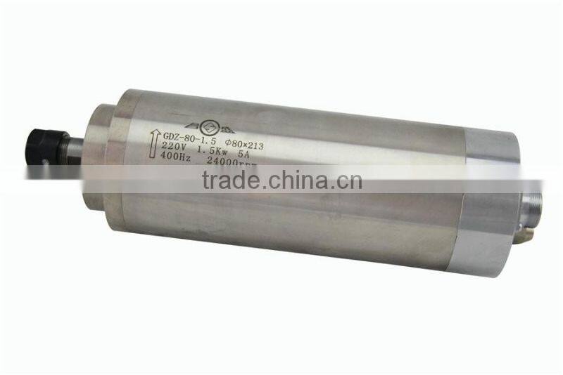 GDZ80-1.5 Toauto 0.91Nm 1.5kw 24000rpm water cooled cnc ac spindle motor