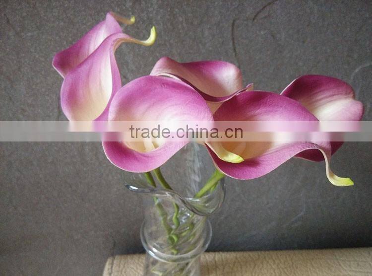 factory for sale pu material artificial calla lilies