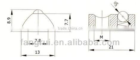 Self align Roll-in T-slot nut