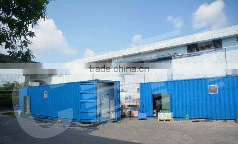Containerized mobile ice plant to make ice with easy operation in 40 HQ