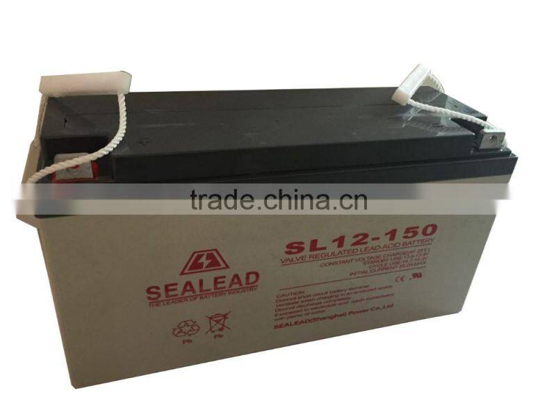 SEALEAD rechargeable 12v 150AH lead Acid battery gel battery