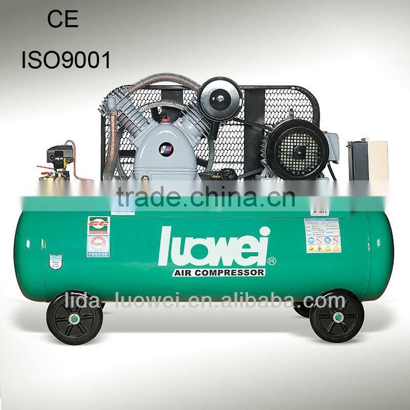 Bellt driven two stage piston mobile air compressor V-0.40/12.5