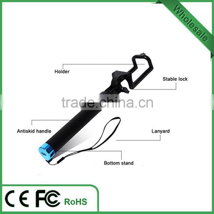 2015 New Mini build-in bluetooth selfie stick with remote control
