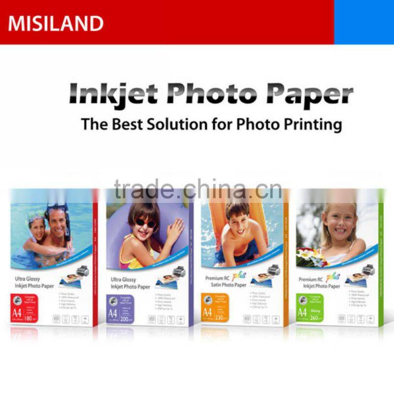 Factory Sell Real colors Misiland Matte Coated inkjet Printing photo paper A4/4R/A3 /roll (108gsm-180gsm)
