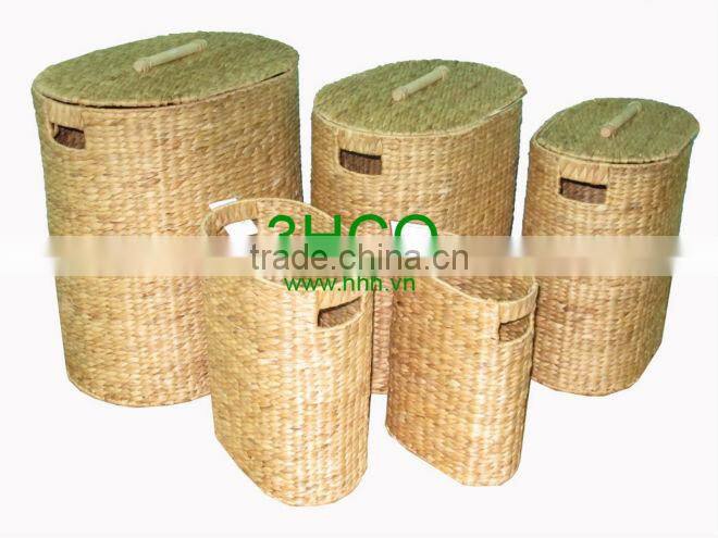 2015 New Product Water Hyacinth Basket for Home Decoration and Furniture