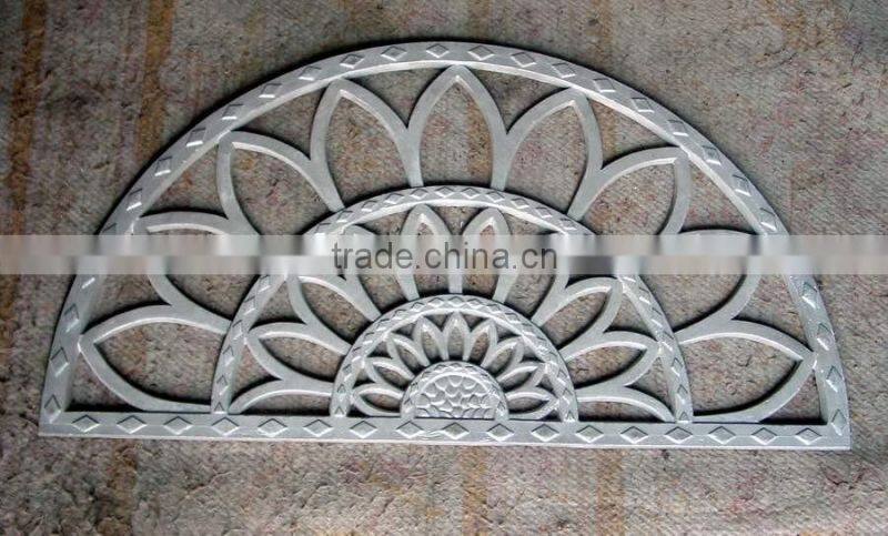 metal doormat half round shape