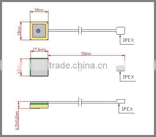active internal gps ceramic patch antenna for tablet