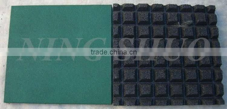 Trade assurance outdoor sports rubber floor tiles, rubber tiles paving