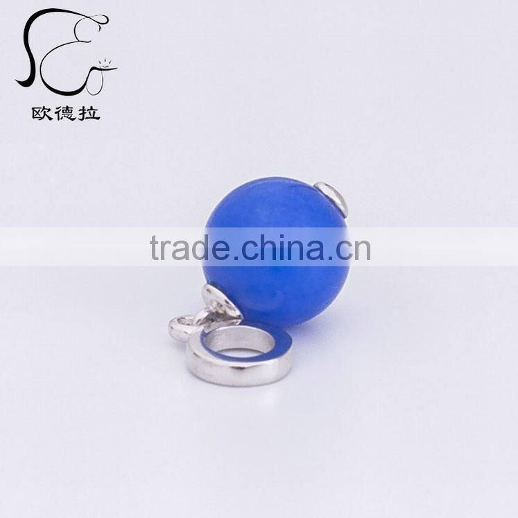 Fashion zircon stones charm -Colored Blue glow stones