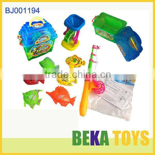 Hot summer toys happy kids toy funny magentic plastic fishing toys small kids fishing game toy