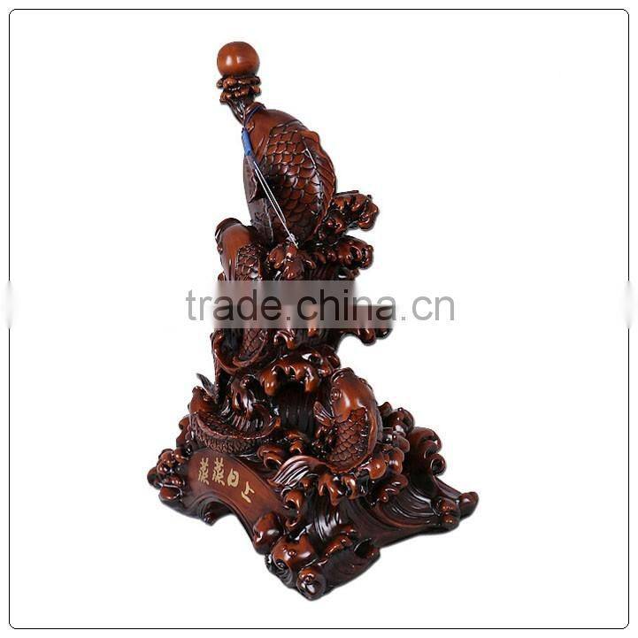 Chinese Luckly fish ,fengshui fish home decoration wooden color