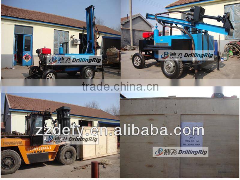 Borehole rock drilling machine DFQ-150W portable water well drilling rigs for sale