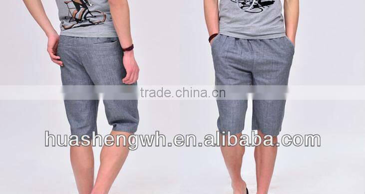 men's shorts,65% linen,35%cotton