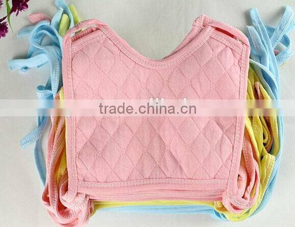 100% Cotton Bib Baby Bib Cleaning Lovely Dental Bib/pure colour bibs 100% cotton baby bib
