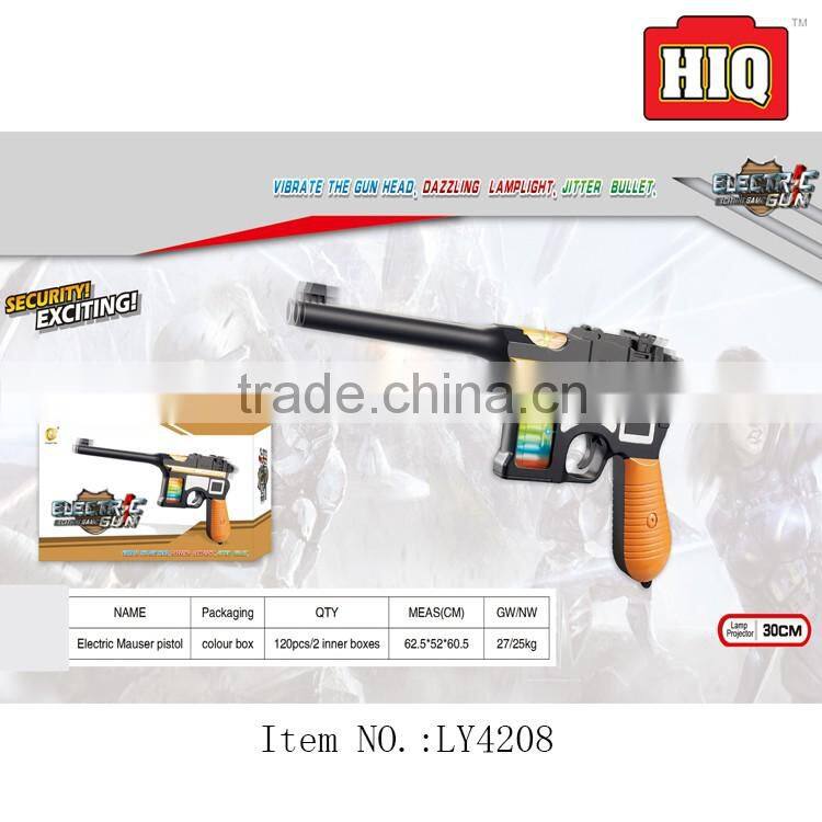 Hot selling novelty gun electric plastic toy gun for child