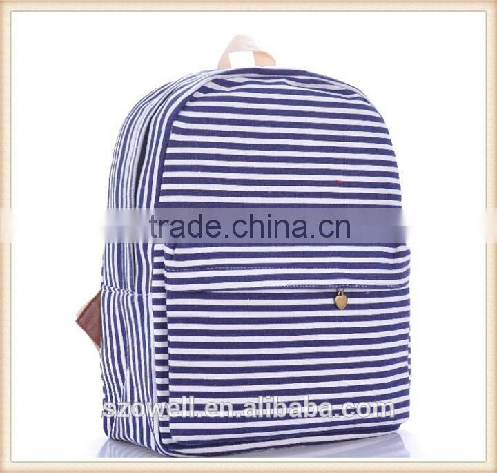 fashion zebra stripes design backpacks for teens lady simple cute school bags