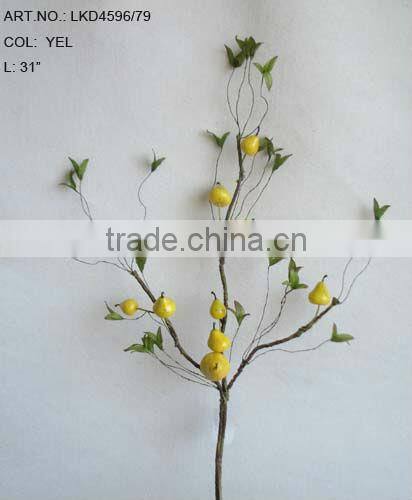 2015 Artificial Fake Fruits Spray 31" Artificial Polyfoam Pear Spray Pear branches ornament