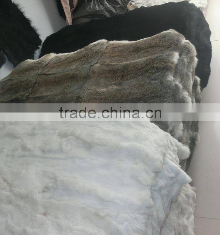 Natural Rabbit Plate / Fur Blanket Rabbit Fur Plate