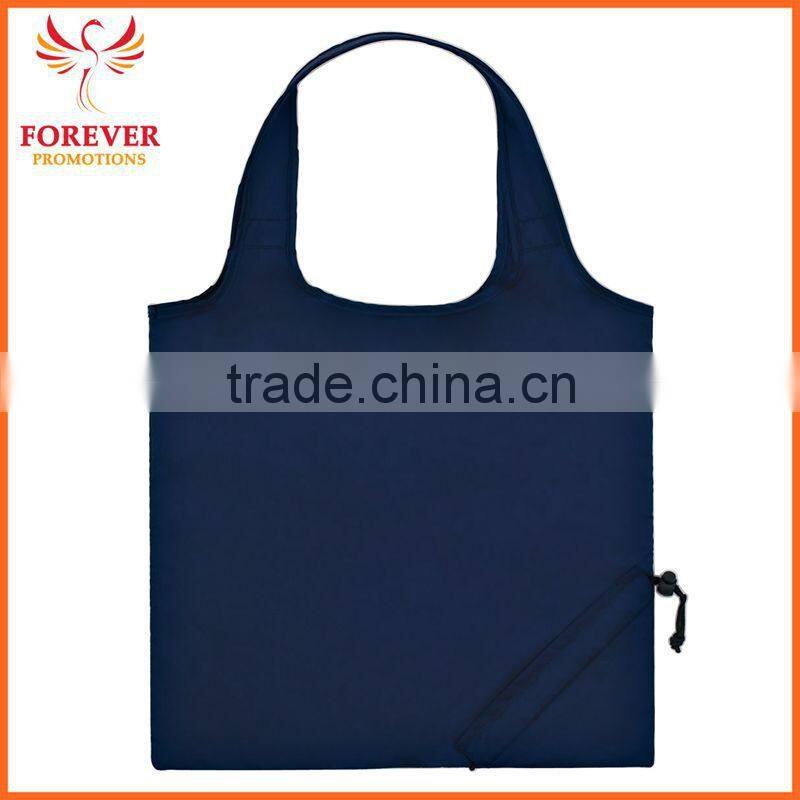 210 Denier Polyester With Self-contained Pouch Foldaway Tote Shopping Bag And 18" Handles