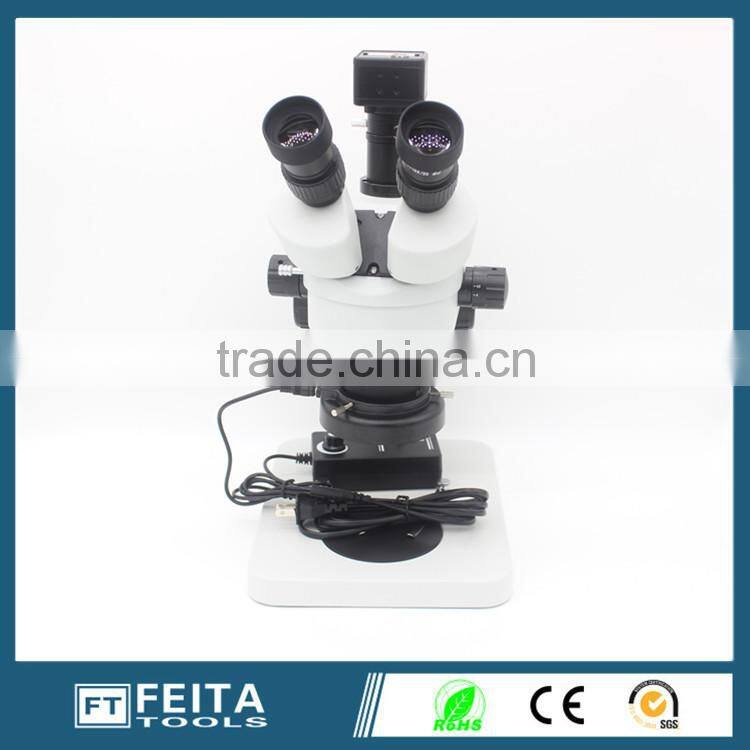 FTSM45T1 Upright Microscope Stereo Trinocular Microscope with Camera