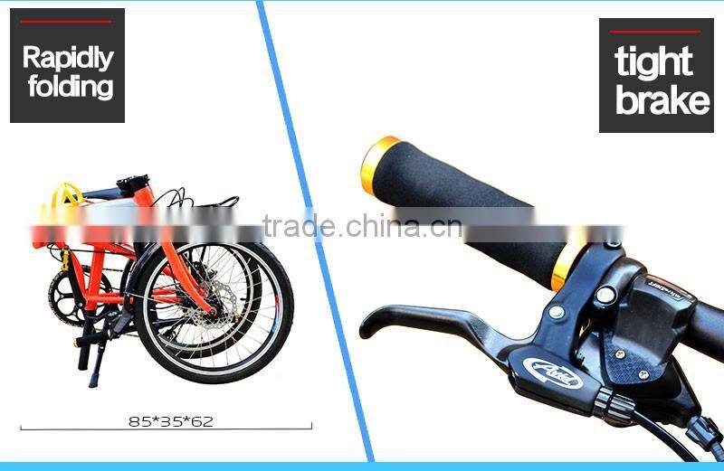 New factory full suspension folding bicycle