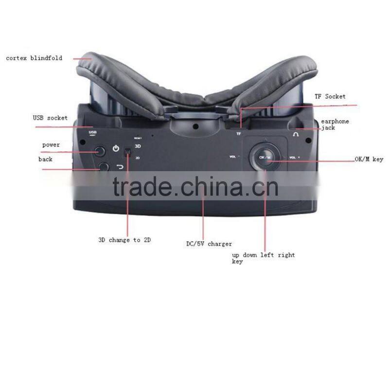 Wholesale Android 4.4 5.0inch 1G/16GB virtual reality 2D/3D VR headset all in one VR, all in one VR, smart box