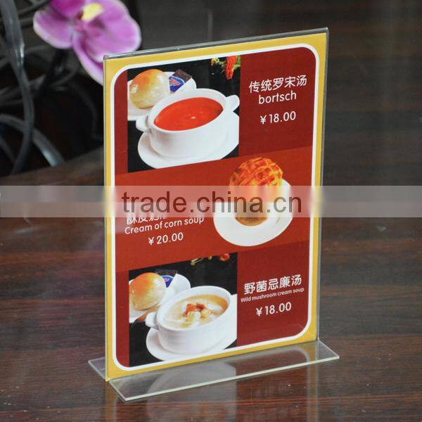 China alibaba gold supplier customized acrylic l shaped photo frame
