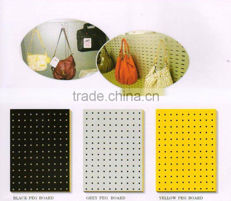 white melamined high quality perforated hardboard,beg hardboard