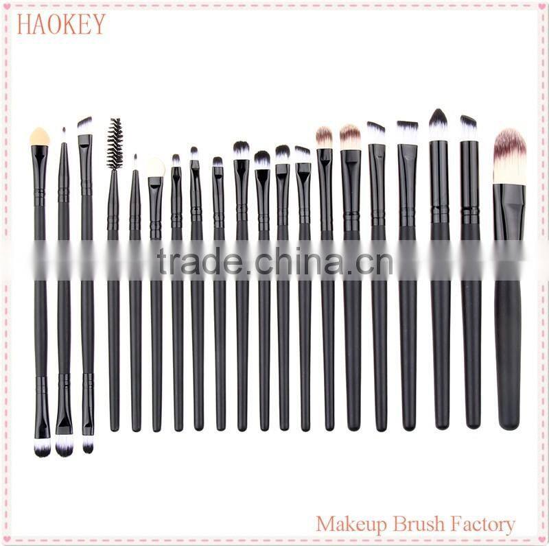 TOP Quality Professional 20 PCS Cosmetic Facial Make up Brush Kit Wool Makeup Brushes Tools Set