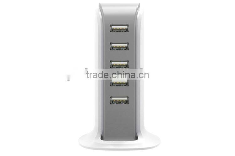 Wholesale High Quality 4 Ports 6A Multi USB Wall Charger For Cellphone and Pad