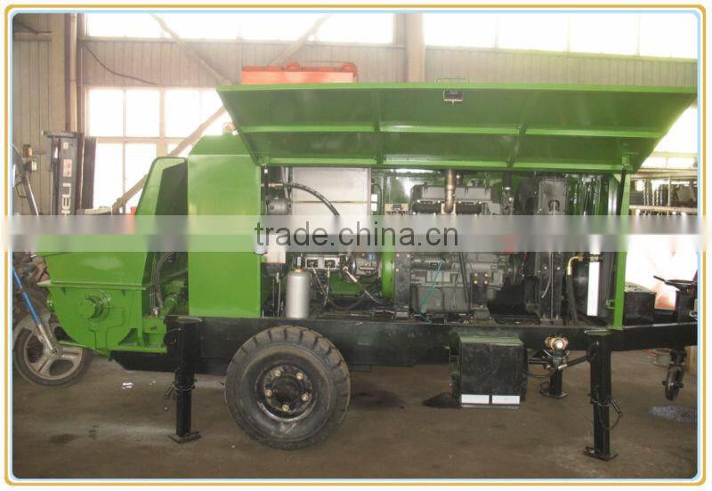 small concrete pump with CE ISO certification,hydraulic control concrete pump for sale