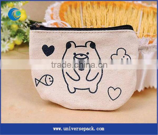 factory price zipper pencil bag with printing