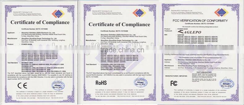 2016 New Metal Ultrathin Power Bank Wallet Sized Credit Card Portable External Battery Pack