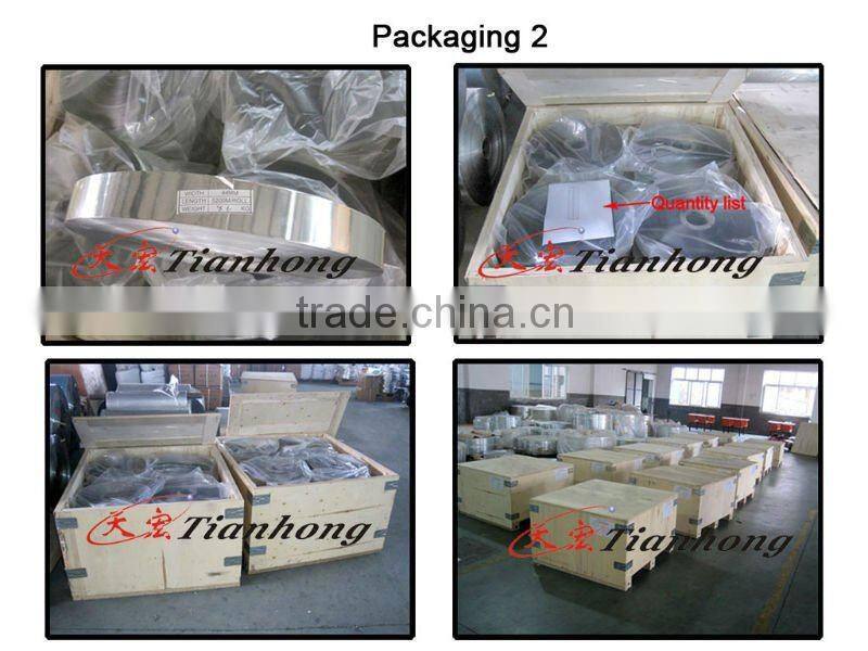 blue color free edge aluminum foil mylar laminated foil coated