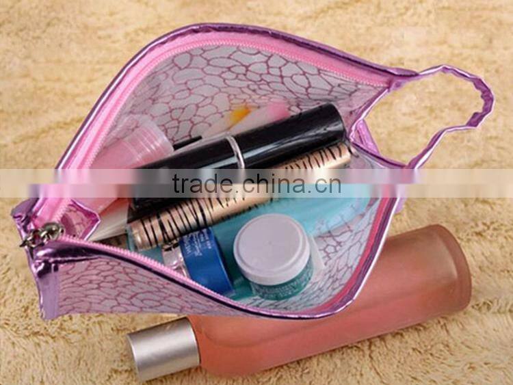 High-end Customized Zipper Mesh Cosmetic Bag,Transparent Travel Pouch Mesh