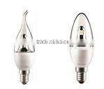 TIWIN 4W LED candle 5700K flame white body with CE,RoHS&TUV certification